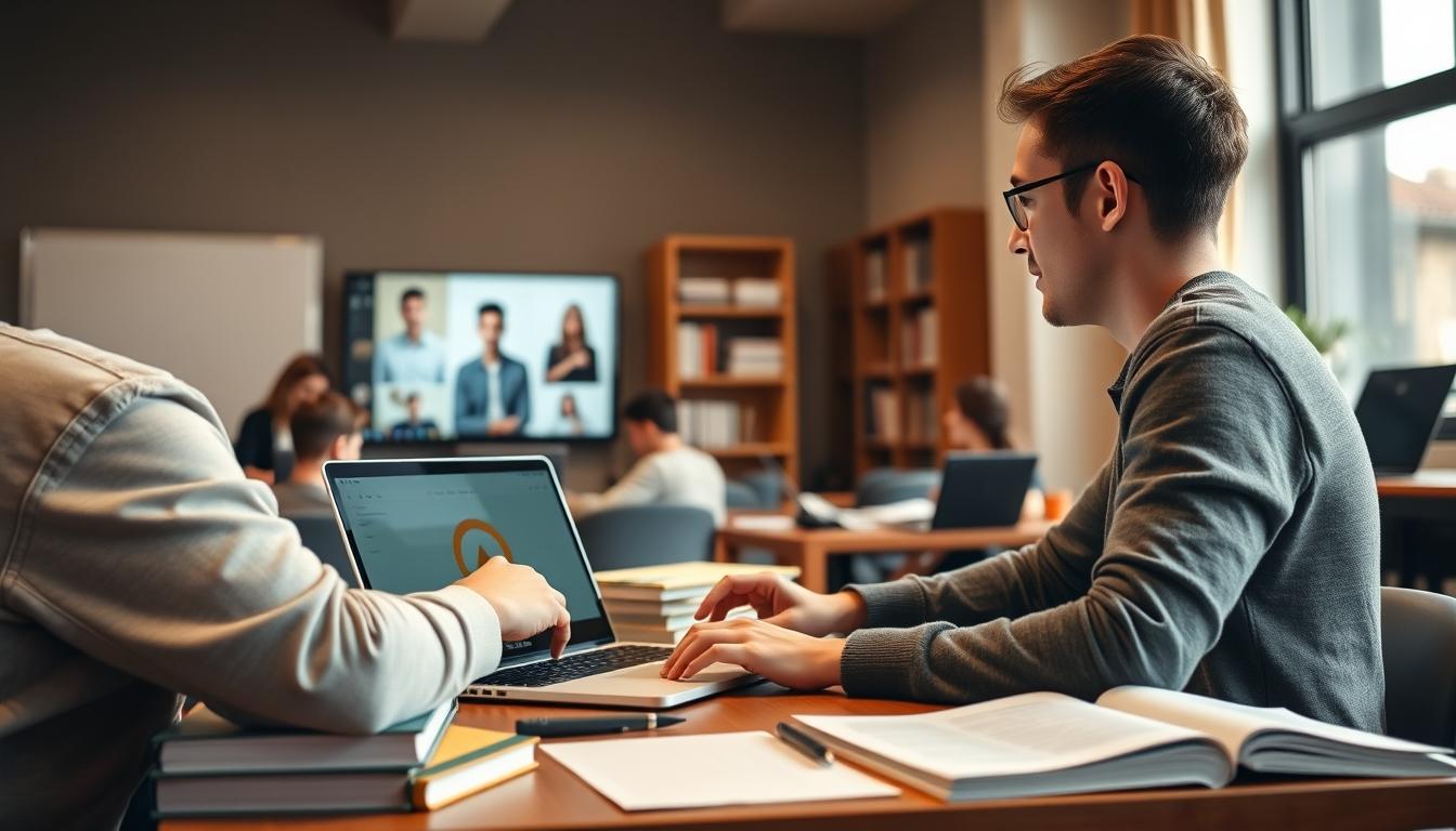 Modern university campus for students