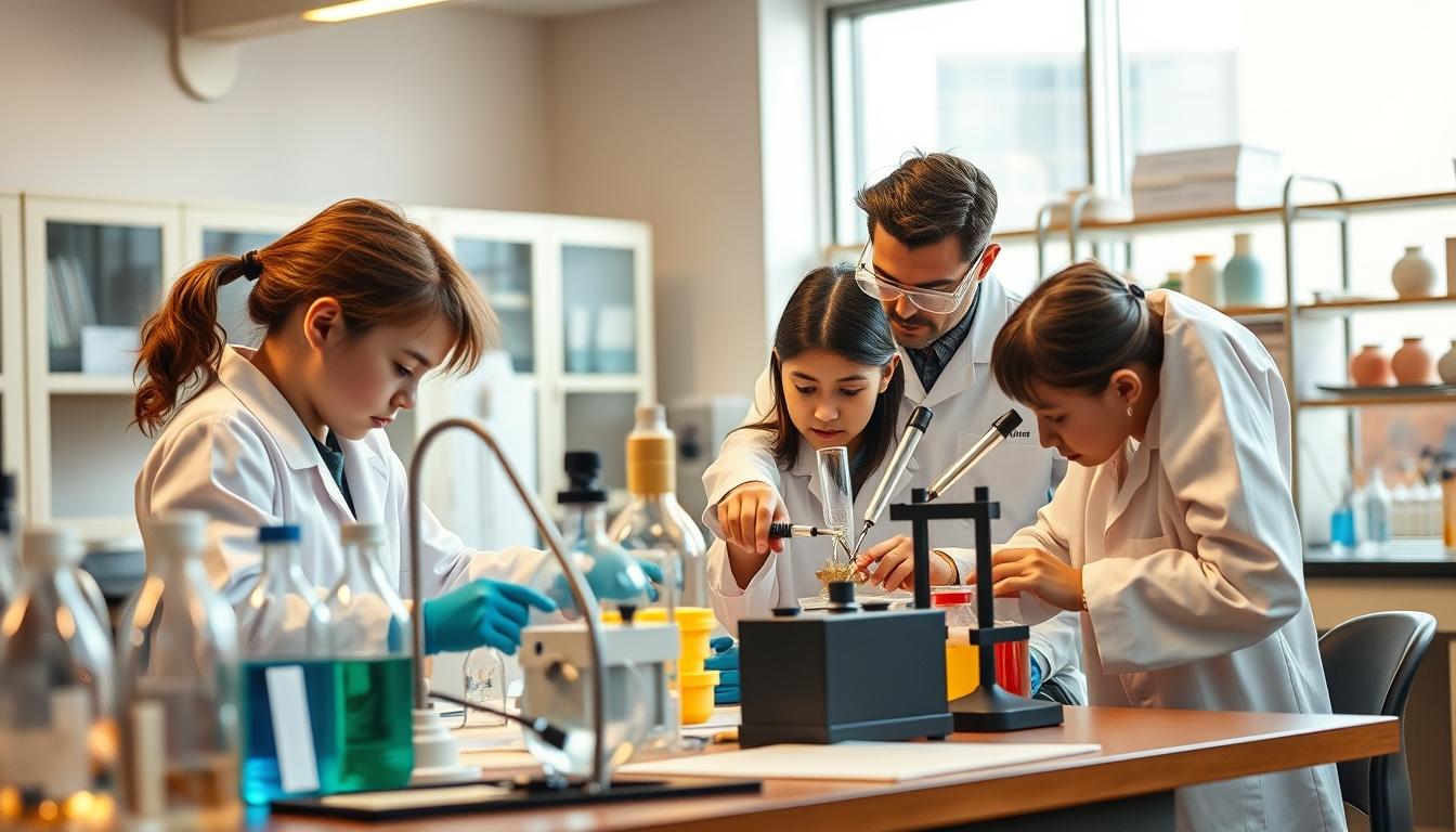 Students collaborating in study space